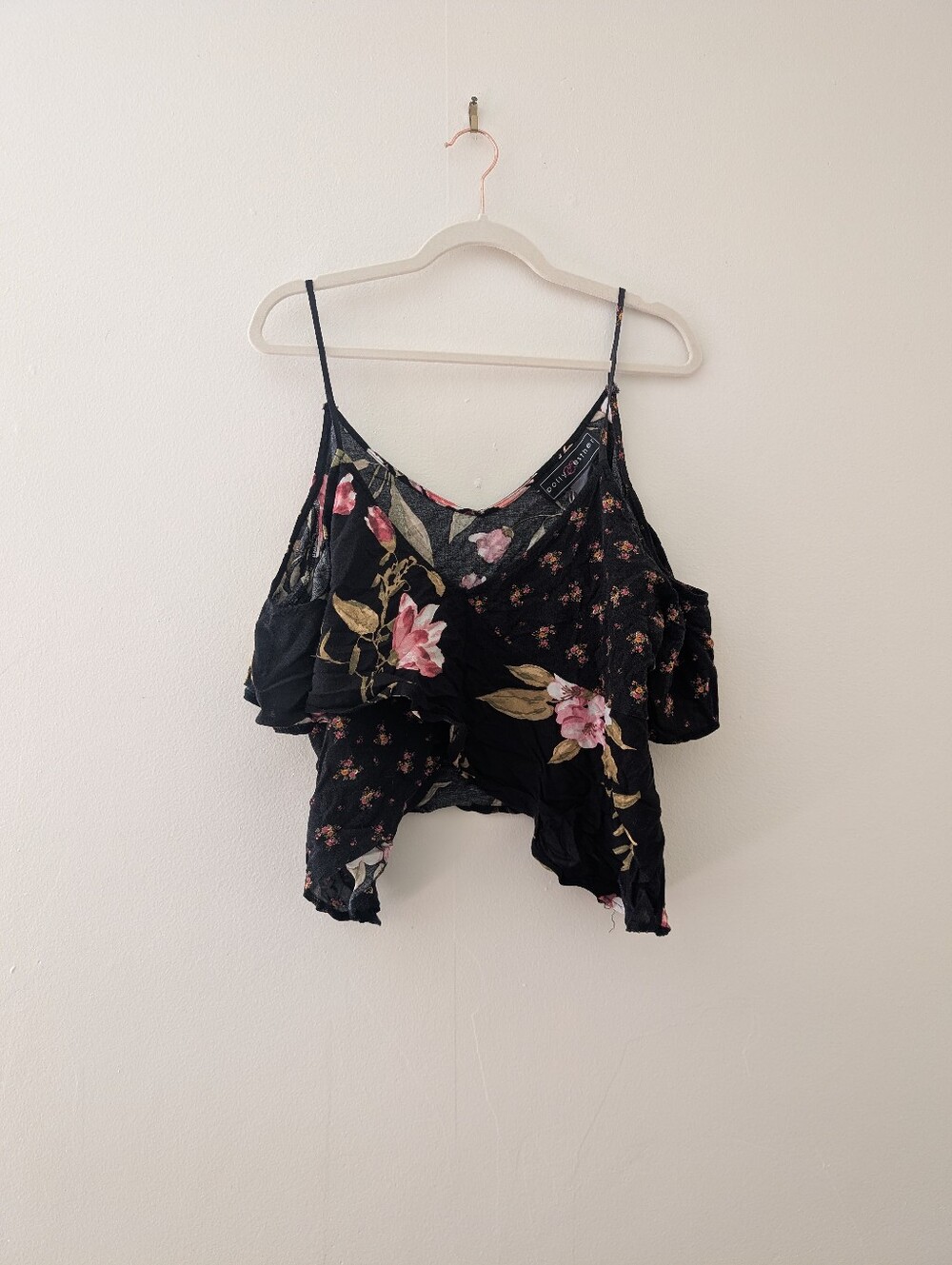 Floral Flowy Cropped Camisole